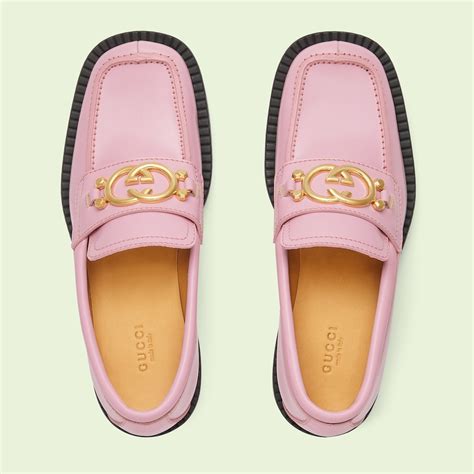 gucci perf pink|gucci pink loafer.